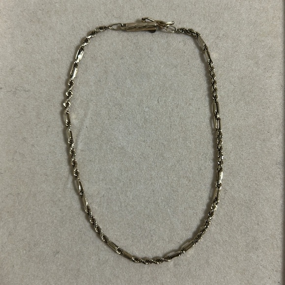 14K Gold Rope Chain Bracelet